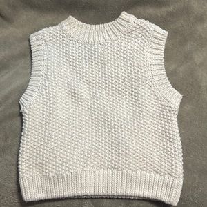 Women’s white sweater vest